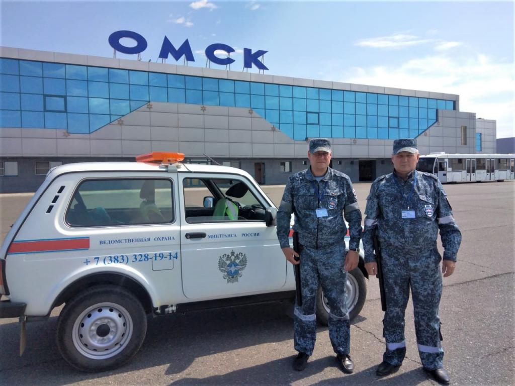 Омский аэропорт поблагодарил ведомственную охрану Минтранса за пресечение распространения пожара